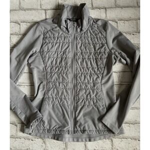 Women's Nike Running Synthetic Thermore Jacket Size S Full Zip Gray
